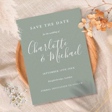 Elegant Signature Wedding Save the Date Invitations
