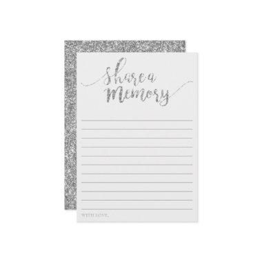 Elegant Silver Glitter Share A Memory