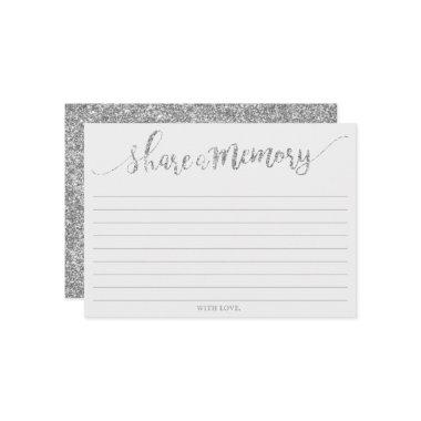 Elegant Silver Glitter Share A Memory