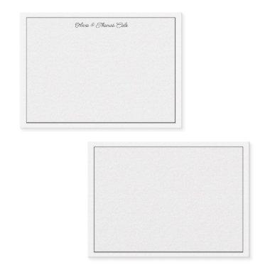 Elegant Simple Minimalist Stucco Wedding Couple Note Invitations