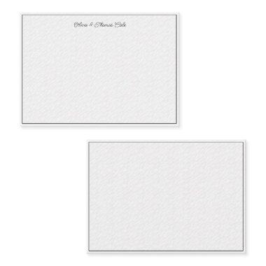 Elegant Simple Modern Textured Wave Wedding Couple Note