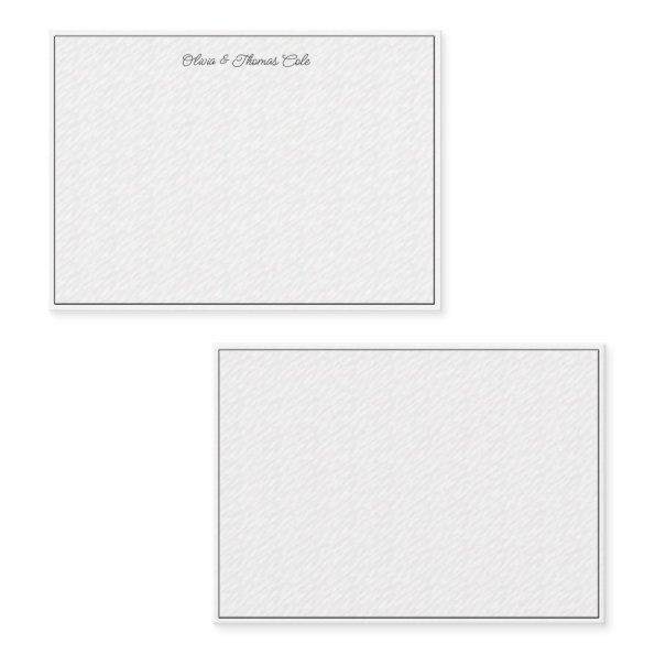Elegant Simple Modern Textured Wave Wedding Couple Note