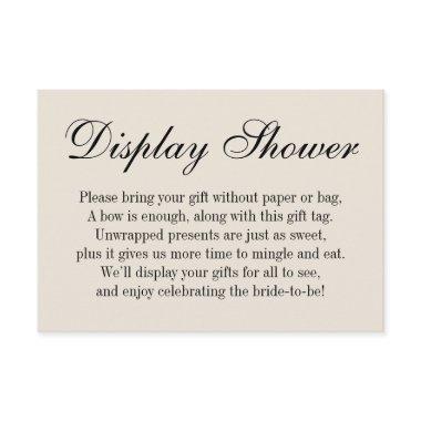 Elegant, Simple No Wrap , Cream Enclosure