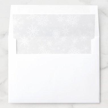 Elegant Snowflake Winter Envelope Liner