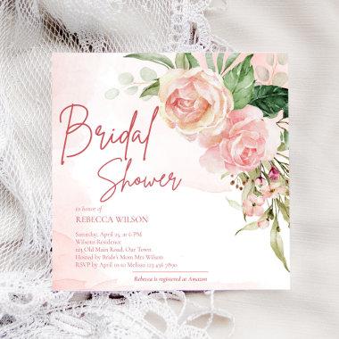 Elegant soft blush pink roses