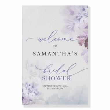 Elegant soft pastel purple lilac bridal shower foam board