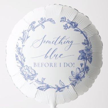 Elegant Something Blue Before I do  Balloon