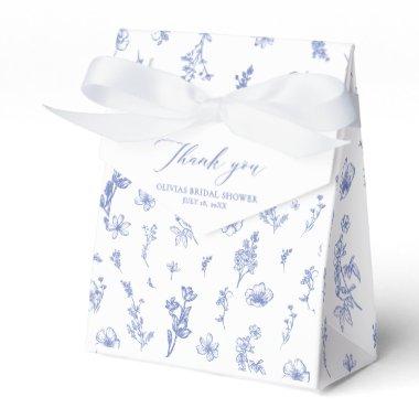 Elegant Something Blue Before I do Bridal Shower Favor Boxes