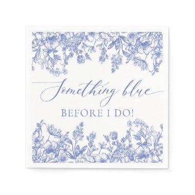 Elegant Something Blue Before I do  Napkins