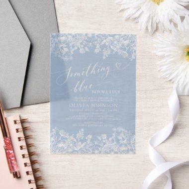 Elegant Something Blue Before I do  Vellum