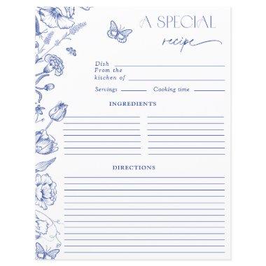 Elegant Something Blue Floral  Recipe