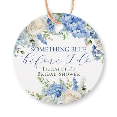 Elegant Something Blue Hydrangea  Favor Tags