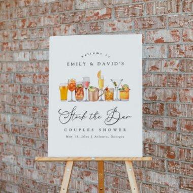 Elegant Stock The Bar Couples Shower Welcome Sign