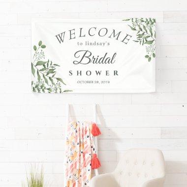 Elegant Succulent Eucalyptus Leaves bridal shower Banner