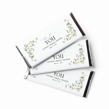 Elegant Summer Wildflower  Hershey Bar Favors