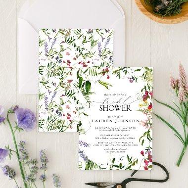 Elegant Summer Wildflower Watercolor