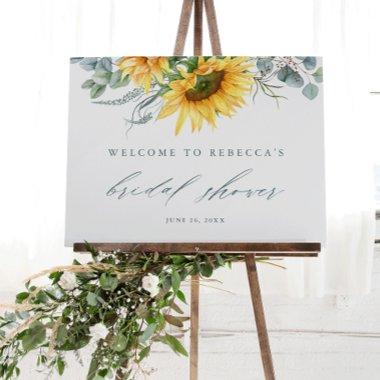 Elegant Sunflower Bridal Shower Welcome Foam Board