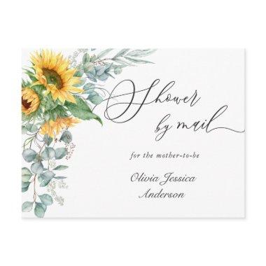 Elegant Sunflower Eucalyptus Baby Shower By Mail PostInvitations