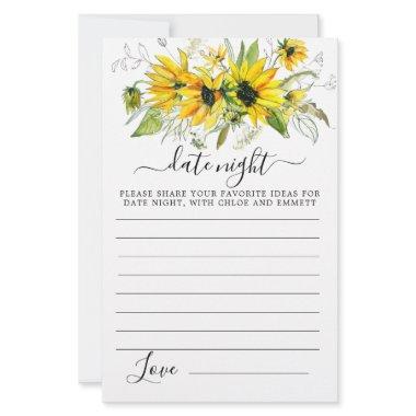 Elegant Sunflower Floral Date Night