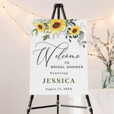 Elegant Sunflowers Eucalyptus Bridal Shower Foam B Foam Board