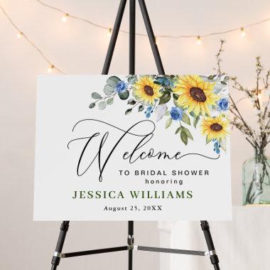 Elegant Sunflowers Eucalyptus Floral Bridal Shower Foam Board