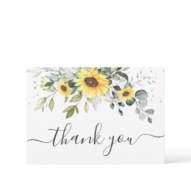 Elegant Sunflowers Eucalyptus Greenery Thank You
