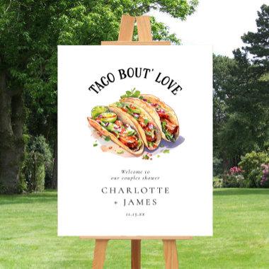 Elegant Taco Bout Love Couples Shower Welcome Sign
