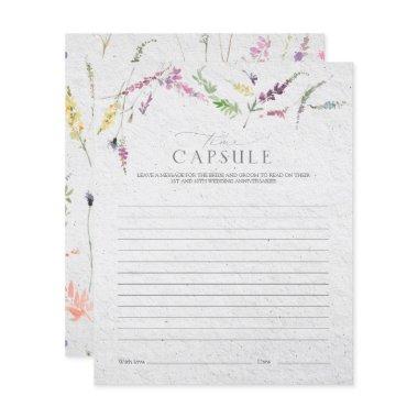 Elegant Time Capsule Wildflower Floral Shower Game