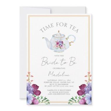 Elegant Time For Tea Floral