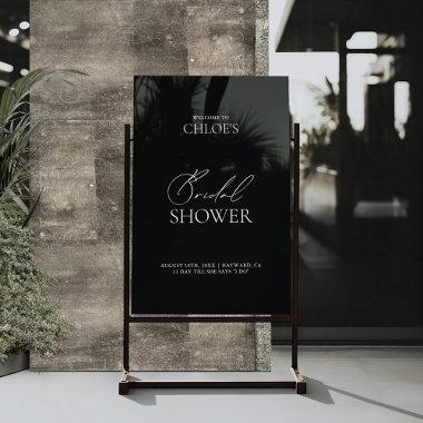 Elegant Transparent Bridal Shower Welcome Sign