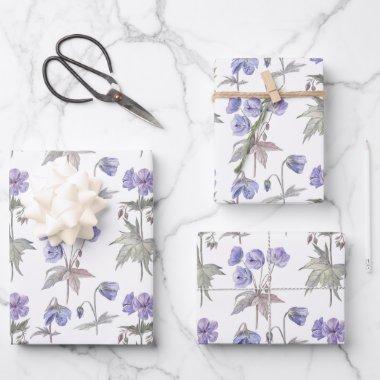 Elegant Trendy Floral Seamless Pattern Gift Decor Wrapping Paper Sheets