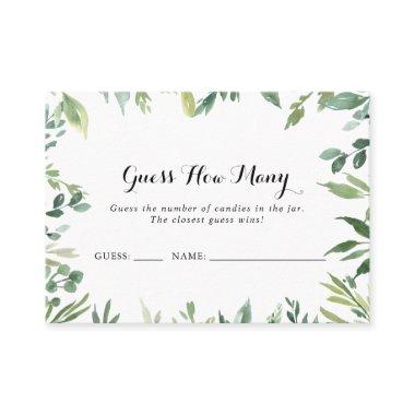 Elegant Tropical Green Guess How Many Game