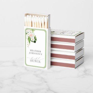 Elegant Tropical Orchid Watercolor  Matchboxes