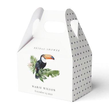 Elegant Tropical Rainforest Toucan Bridal Shower Favor Boxes