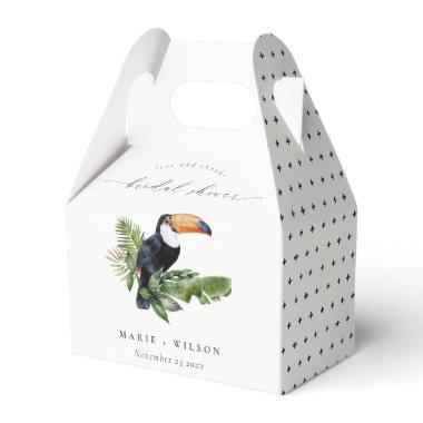 Elegant Tropical Rainforest Toucan Bridal Shower Favor Boxes