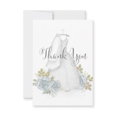 Elegant Typography Calligraphy Script Bridal Gown Thank You
