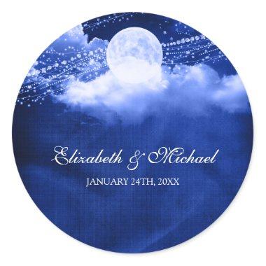Elegant Under the Moonlight Wedding Favor Label