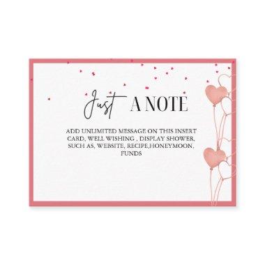 Elegant Valentine Bridal Shower Display Invitations