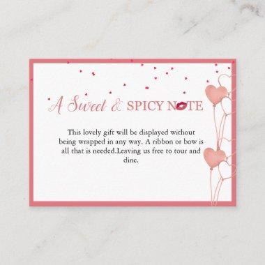 Elegant Valentine Bridal Shower Display Invitations