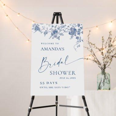 Elegant Victorian Floral WELCOME  Foam Board