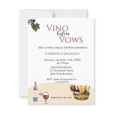Elegant Vino before vows
