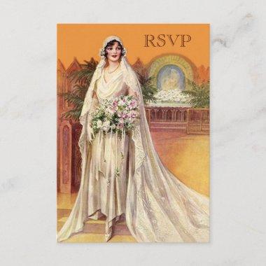 Elegant Vintage 1930s Bride Bridal Shower RSVP