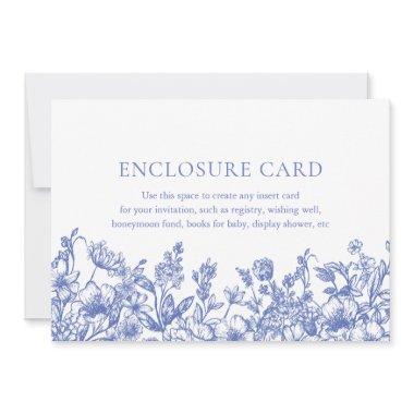 Elegant Vintage Blue Floral Enclosure