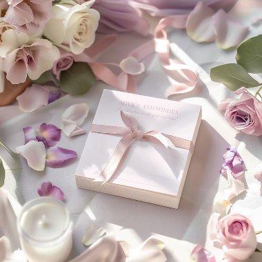 Elegant Vintage  Wishes and Advice Note
