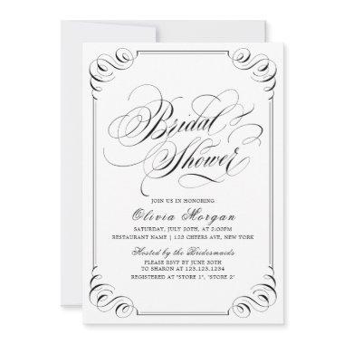 Elegant vintage flourish calligraphy