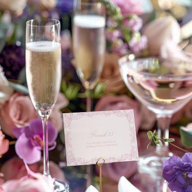 Elegant Vintage Romantic Pink Cocktail Invitations