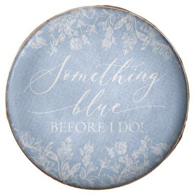 Elegant Vintage Something Blue Bridal Shower Chocolate Covered Oreo