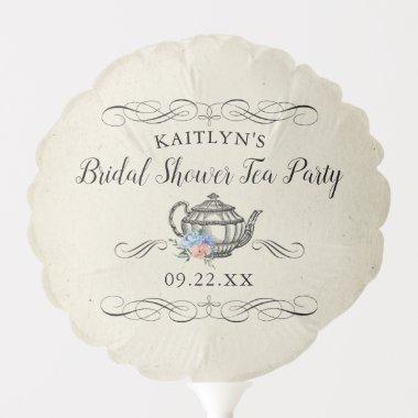 Elegant Vintage Tea Party | Bridal Shower Balloon