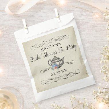 Elegant Vintage Tea Party | Bridal Shower Favor Bag