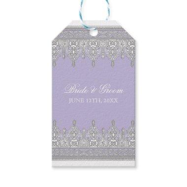 Elegant Vintage Victorian Lace Lavender and White Gift Tags